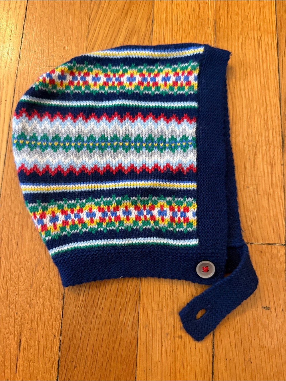 Mini Boden Fair Isle Bonnet, 12-24 months